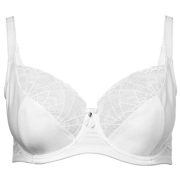 Deco Unpadded Underwire Bra - White, Style:CN1231GW Deco Unpadded Underwire Bra - White, Style:CN1231GW