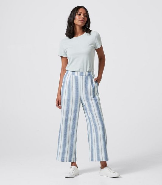 Piping Hot Linen Blended Beach Pants