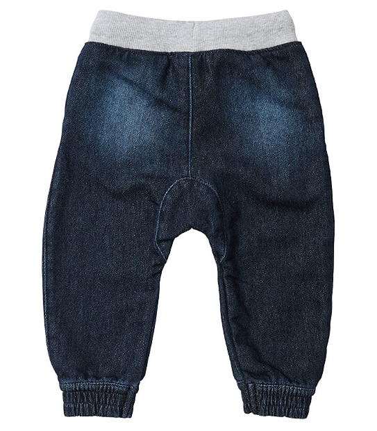 Baby Denim Knit Jeans With Cuffs