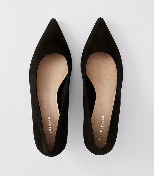 Preview Dakota Suede Kitten Heels - Black