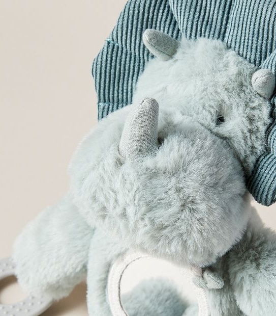 bub. Baby Pram Toy Rattle Dinosaur