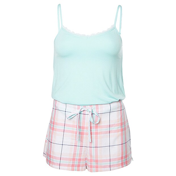 Short Pyjama Set - Aqua Short Pyjama Set - Aqua