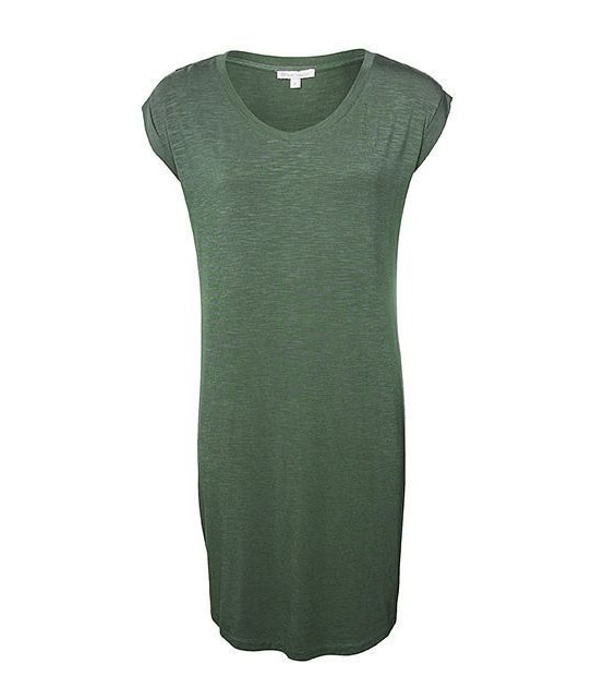 Slub T-Shirt Dress - Thyme 4 of 5