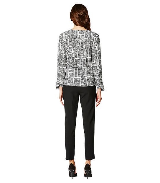 Drape Front Blouse - Tetris 2 of 5