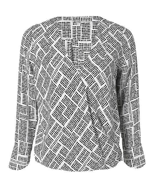 Drape Front Blouse - Tetris 4 of 5