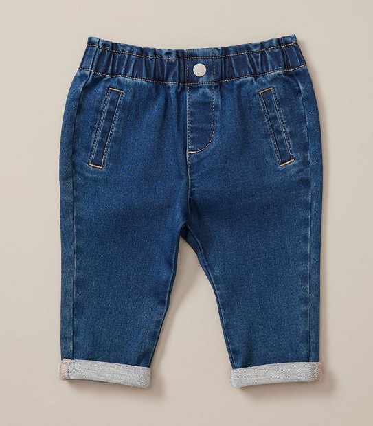 Baby Paperbag Waist Denim Jeans
