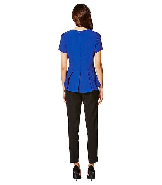 Peplum Top - Cobalt