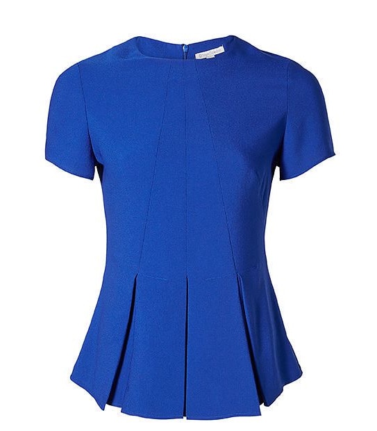 Peplum Top - Cobalt