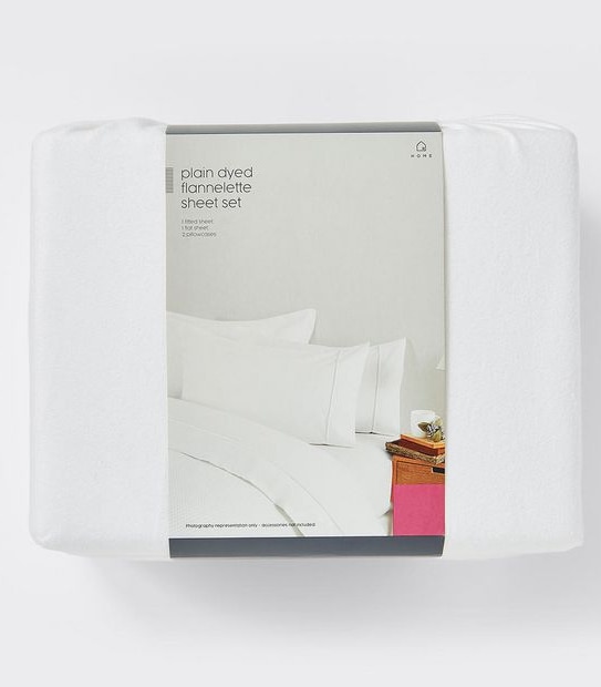 Plain Dyed Flannelette Sheet Set