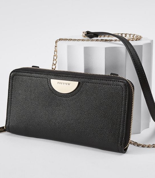 Preview Zip Wallet on Chain - Black