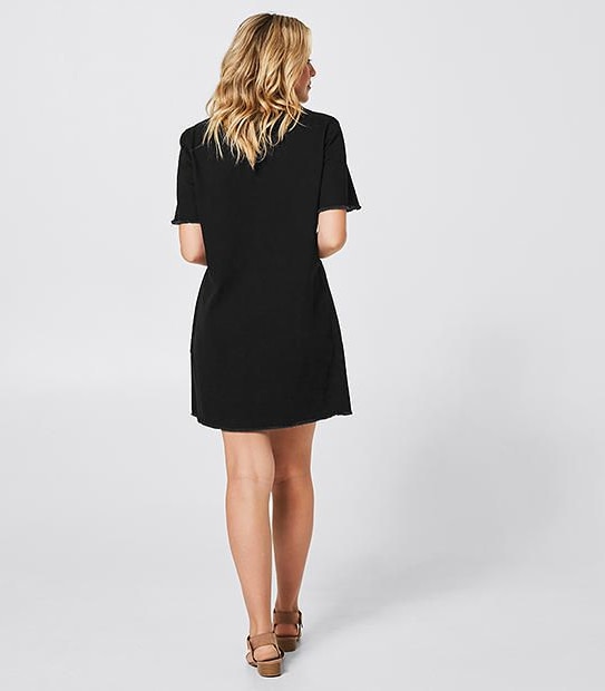 Lily Loves Lace-Up Denim Dress