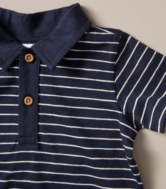 Baby Organic Cotton Polo Top