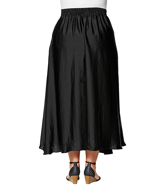 Belle Curve Maxi Skirt - Black