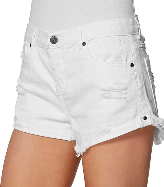 Lily Loves Denim Shorts - White