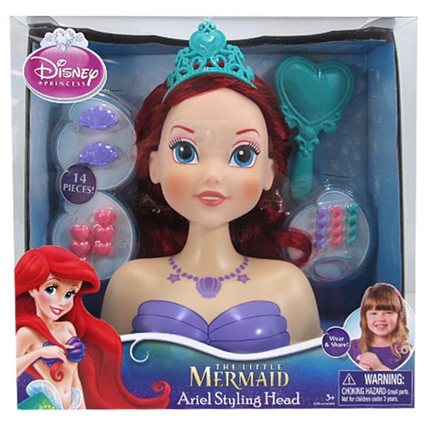 Disney Princess The Little Mermaid Ariel Styling Head + Accessories