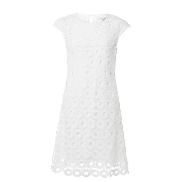 Lace Shift Dress White Target Australia