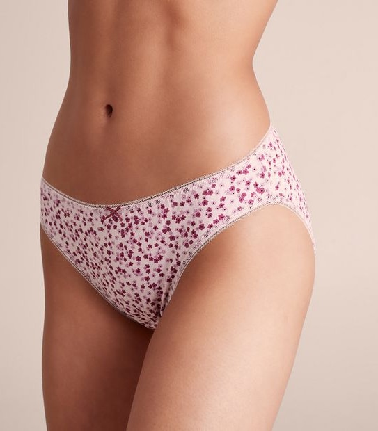 5 Pack Cotton/Elastane Bikini Briefs; Style: LBK183533