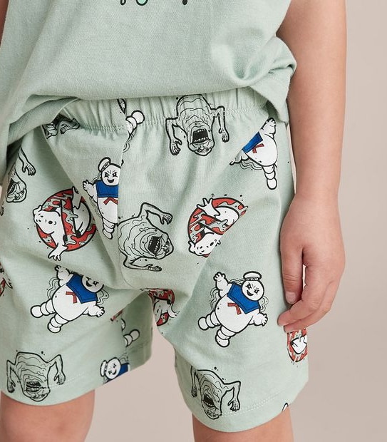 Unisex Kids Ghostbusters Family Matching Cotton Glow In The Dark Pyjama Set