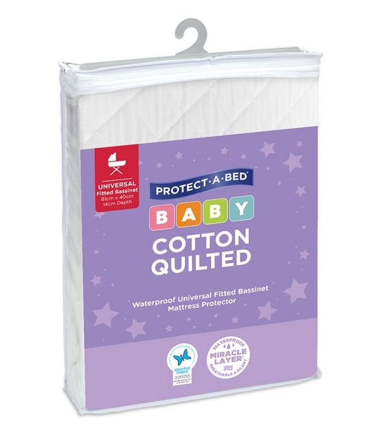 Protect-A-Bed Fitted Bassinet Mattress Protector
