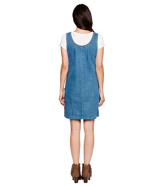 Life & Style Denim Pinafore
