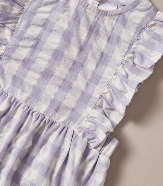 Baby Gingham Frill Romper