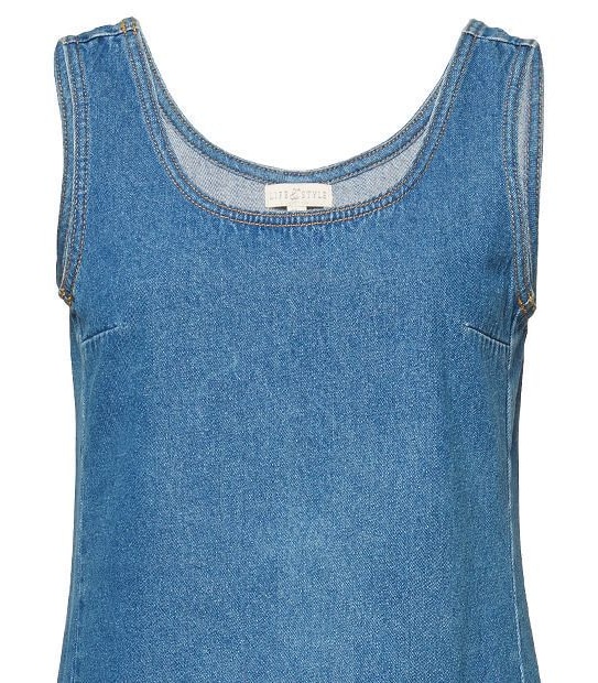 Life & Style Denim Pinafore