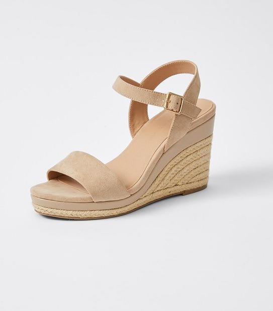 Whitsunday Open Toe Espedrille Wedges