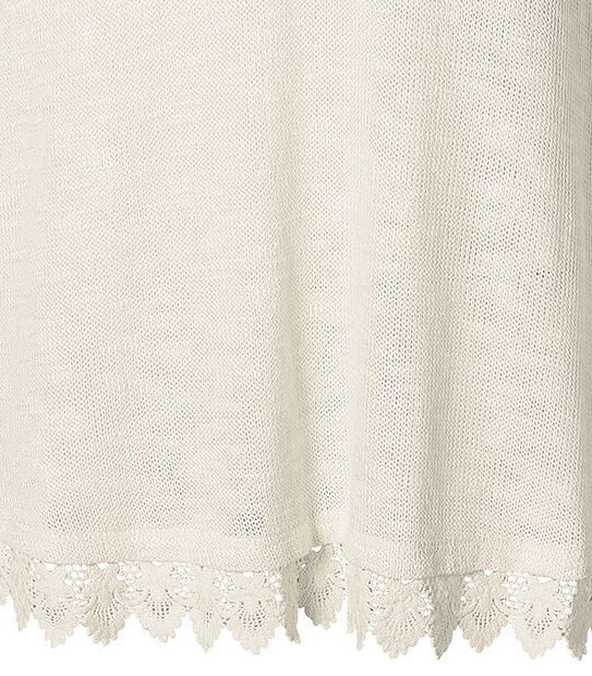Lily Loves Lace Trim Jumper - Cream