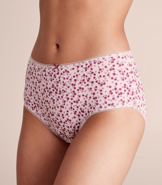 5 Pack Cotton/Elastane Midi Briefs; Style: LMD183553