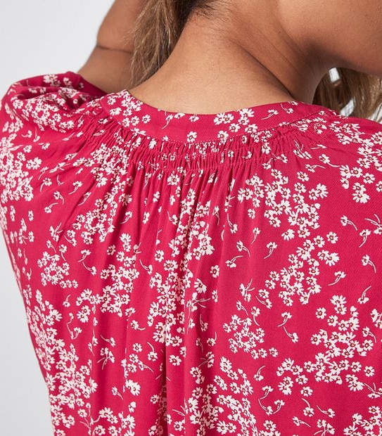 Dallas Shirred Neck Blouse