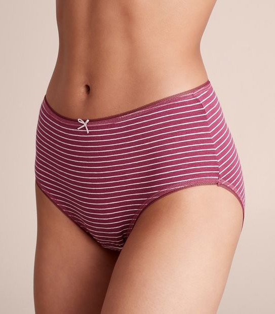 5 Pack Cotton/Elastane Midi Briefs; Style: LMD183553