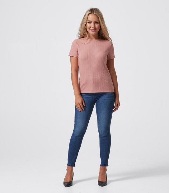 Dannii Minogue Petites Rib T-Shirt