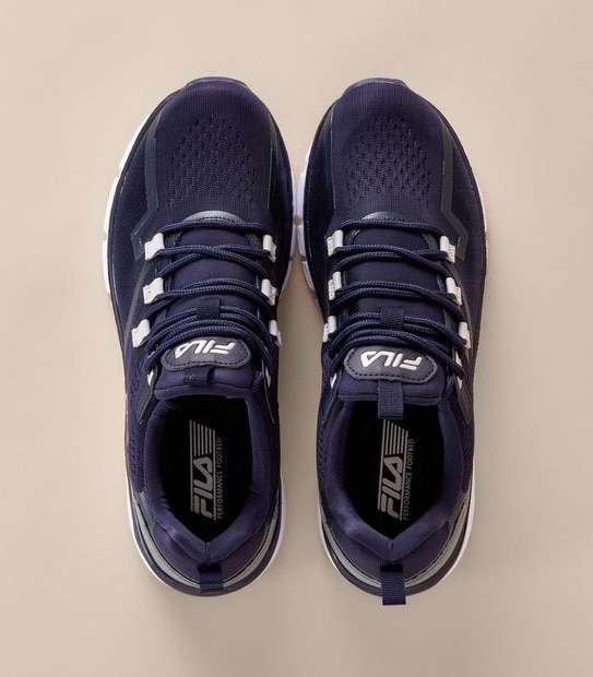 Mens Fila Livorno II  Sneakers - Navy/Silver