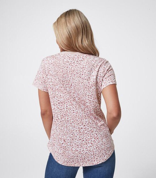 Dannii Minogue Petites Crew Print T-Shirt