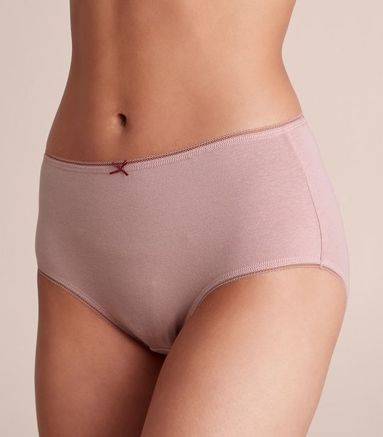 5 Pack Cotton/Elastane Midi Briefs; Style: LMD183553