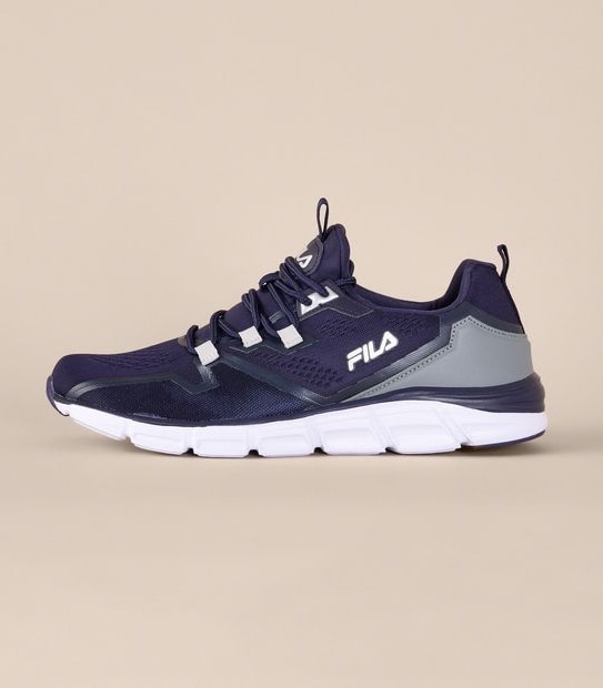 Mens Fila Livorno II  Sneakers - Navy/Silver