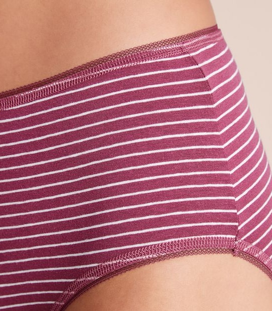 5 Pack Cotton/Elastane Midi Briefs; Style: LMD183553