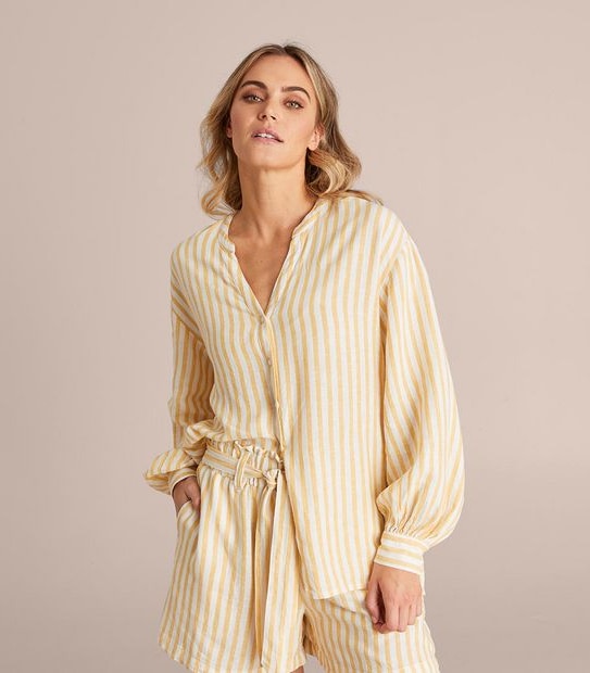 Linen Blend Resort Shirt