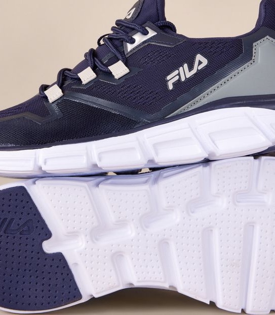Mens Fila Livorno II  Sneakers - Navy/Silver