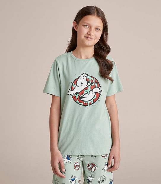 Unisex Kids Ghostbusters Family Matching Cotton Glow In The Dark Pyjama Set