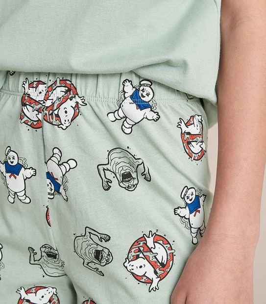 Unisex Kids Ghostbusters Family Matching Cotton Glow In The Dark Pyjama Set