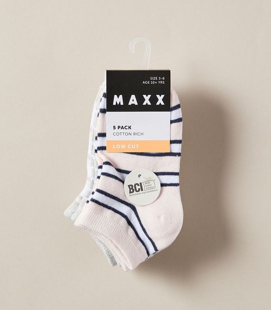 Maxx 5 Pack Low Cut Socks
