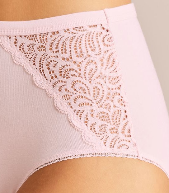 Cotton and Lace Full Briefs; Style: LFB27843