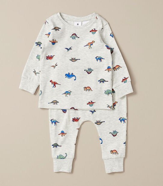Baby Organic Cotton Dinosaur Pyjama Set