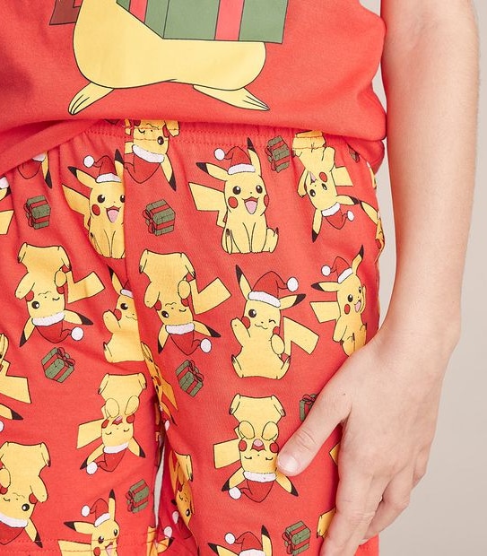 Kids Unisex Family Matching Pokemon Cotton Pyjama Set