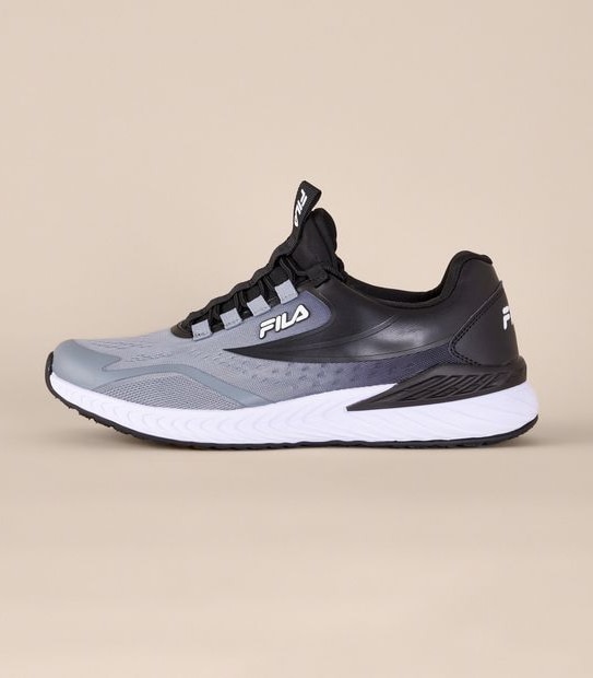 Mens Fila Volterra Sneakers - Grey/Black