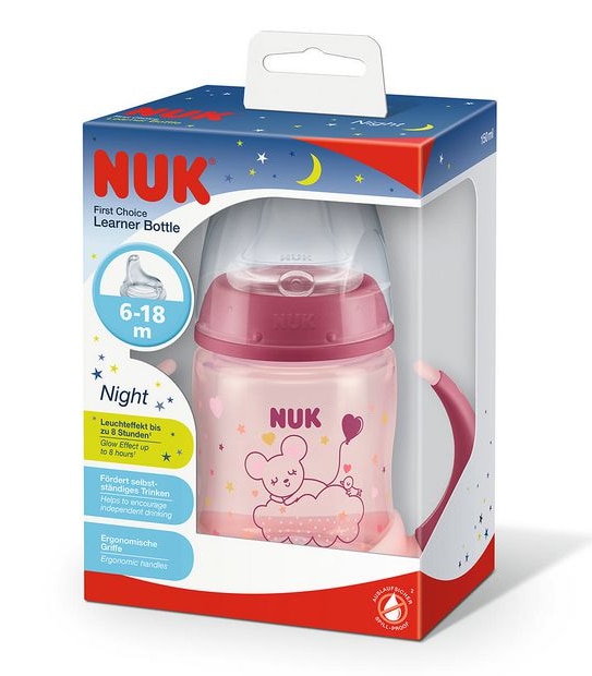 NUK First Choice Learner Bottle GLOW 150ml