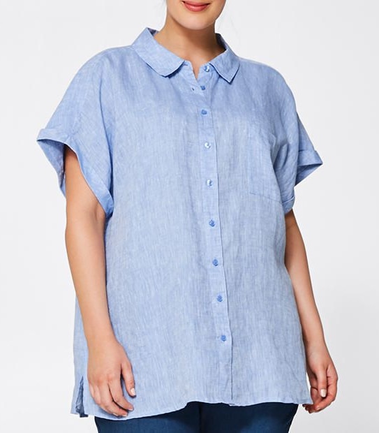 Belle Curve Linen Shirt