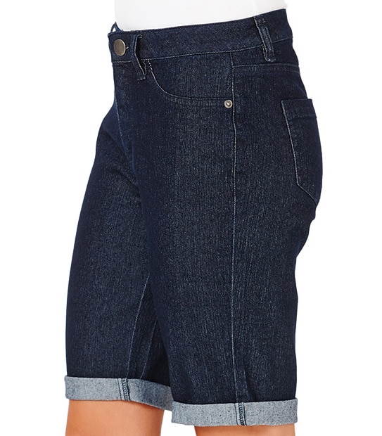 essentials Mid-Length Denim Shorts - Rinse Wash