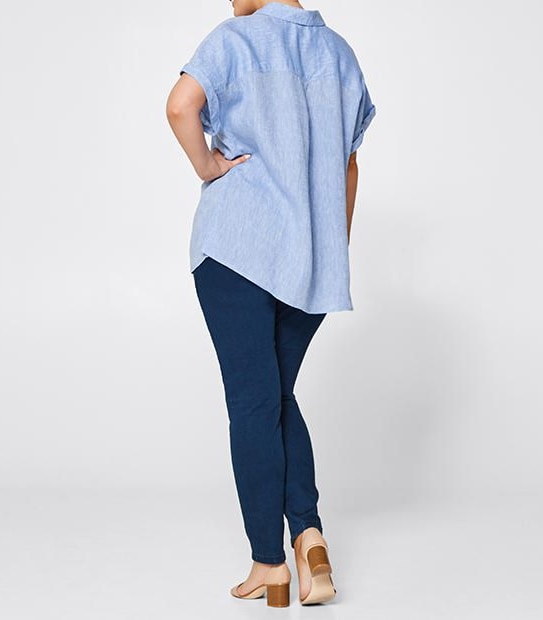 Belle Curve Linen Shirt